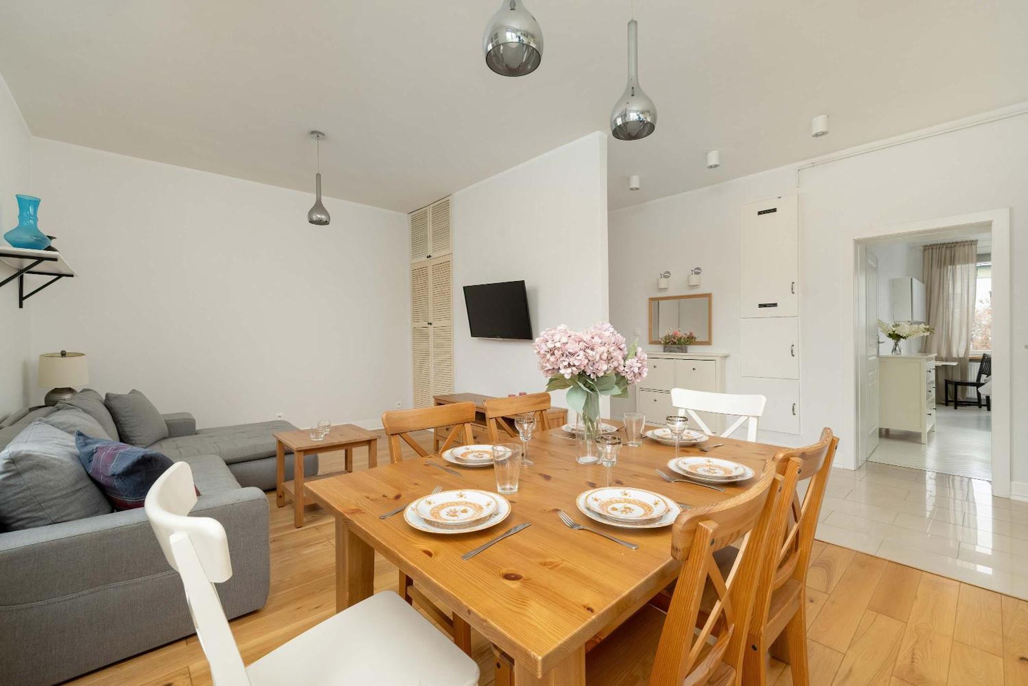 Pawlowa Stylish Apartment With Balcony & Home Office Wroclaw By Noclegi Renters Exteriör bild